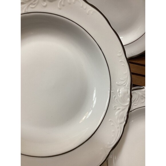 Walbrzych China Made In Poland Large Rimmed Bowl Set of 8 Plus1 Dinner Plate - Picture 13 of 14
